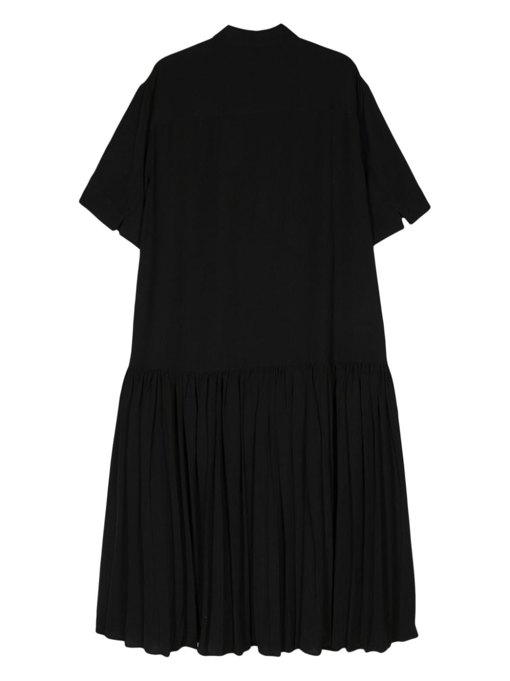 mushroom-embroidered crepe midi dress - 2