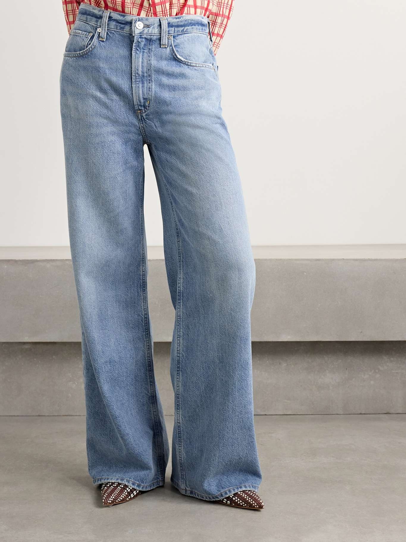 Paloma high-rise wide-leg jeans Light denim - 3