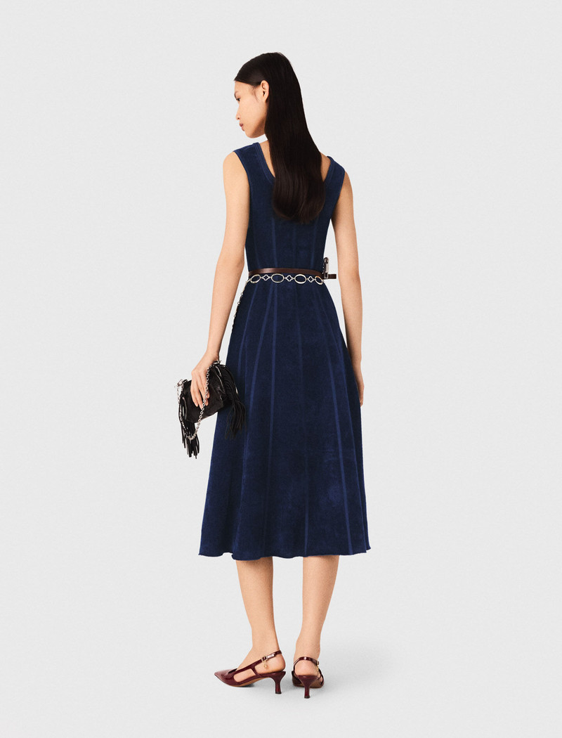 Velvet midi dress 4