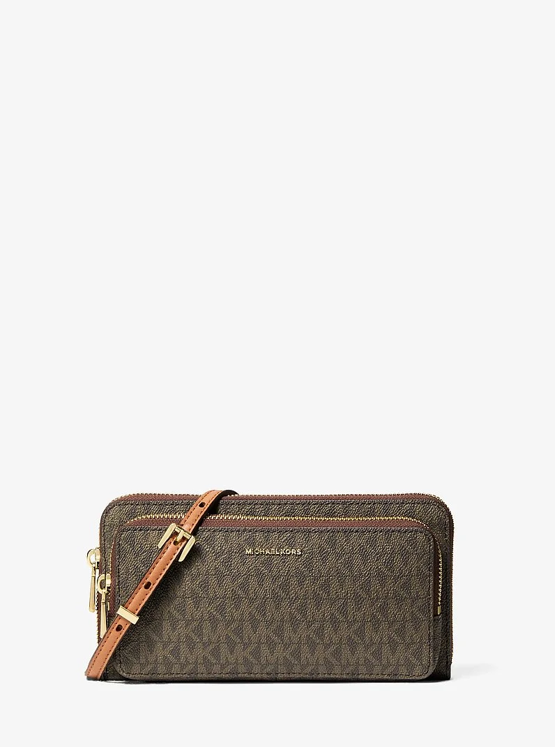 Jet Set Large Signature Logo Convertible Crossbody Bag - 1