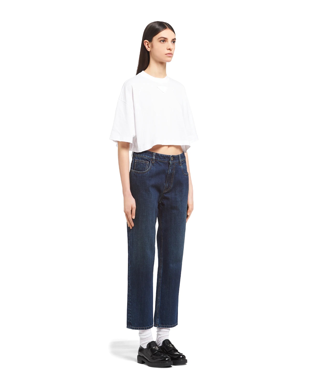 Indigo denim five-pocket jeans - 3