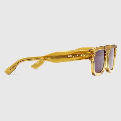 GUCCI Rectangular frame sunglasses outlook