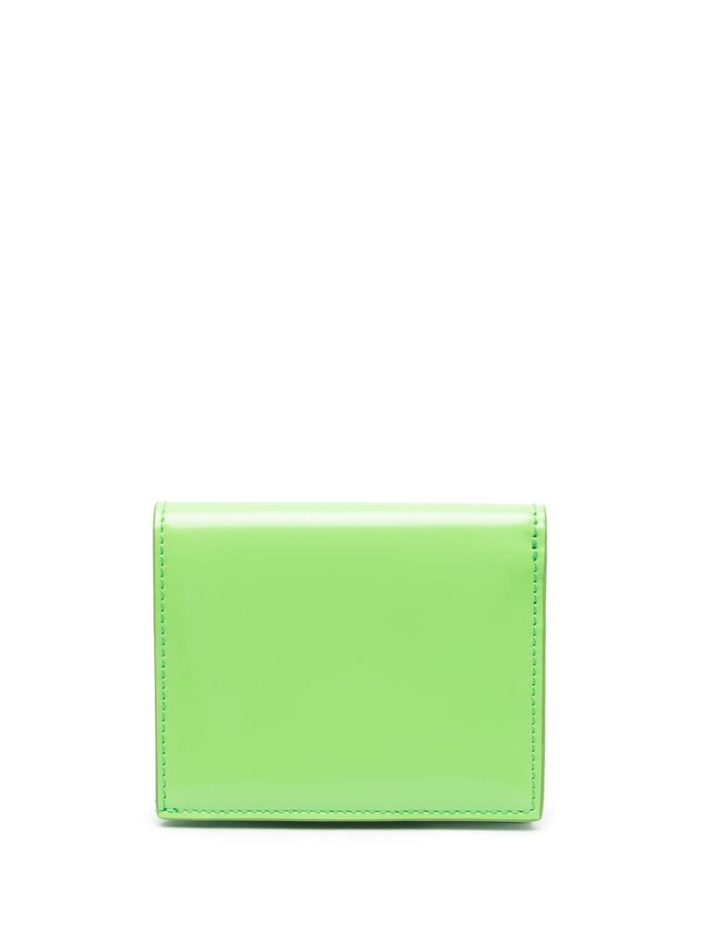 logo-plaque leather wallet - 2