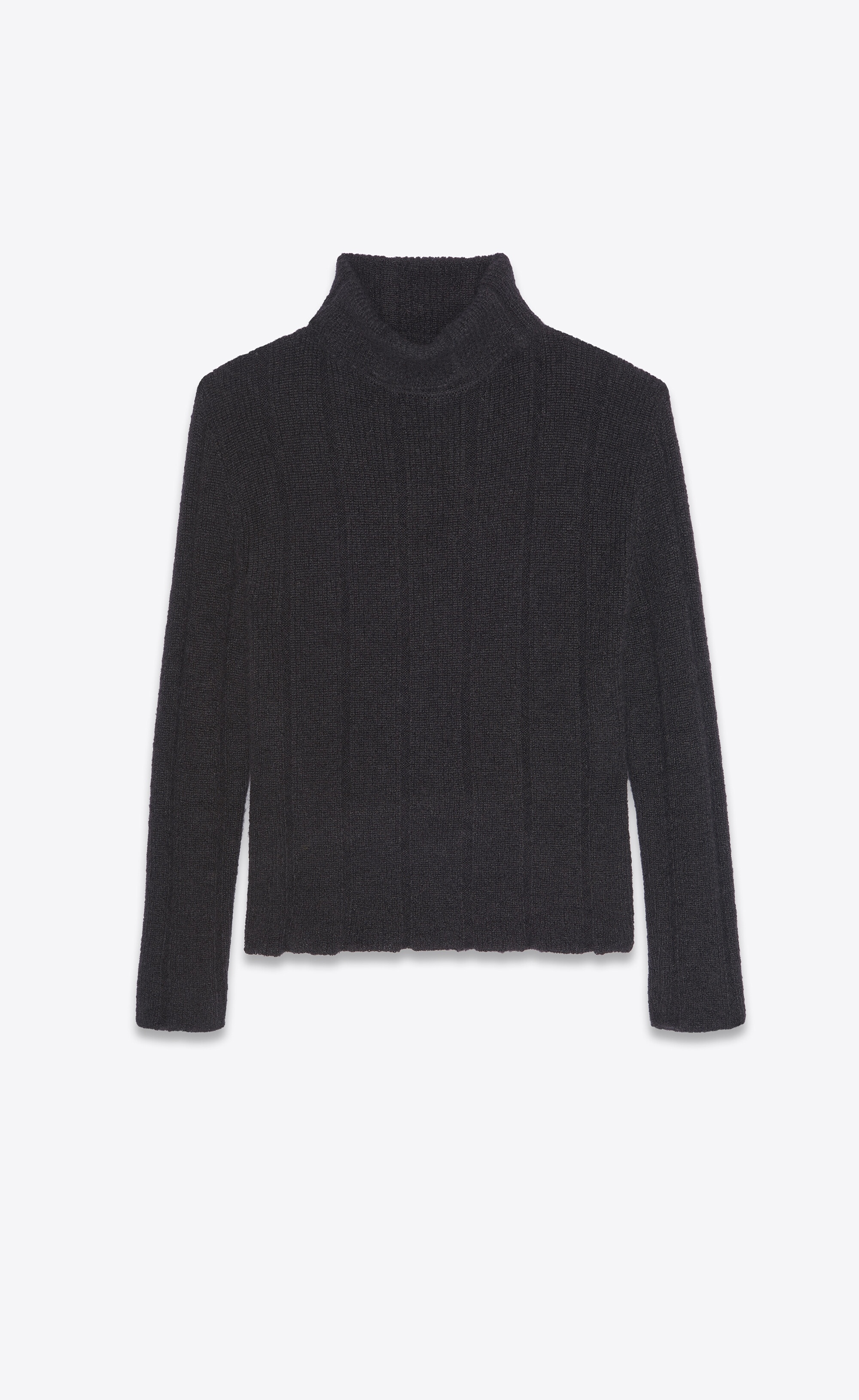 turtleneck sweater in ribbed knit - 1