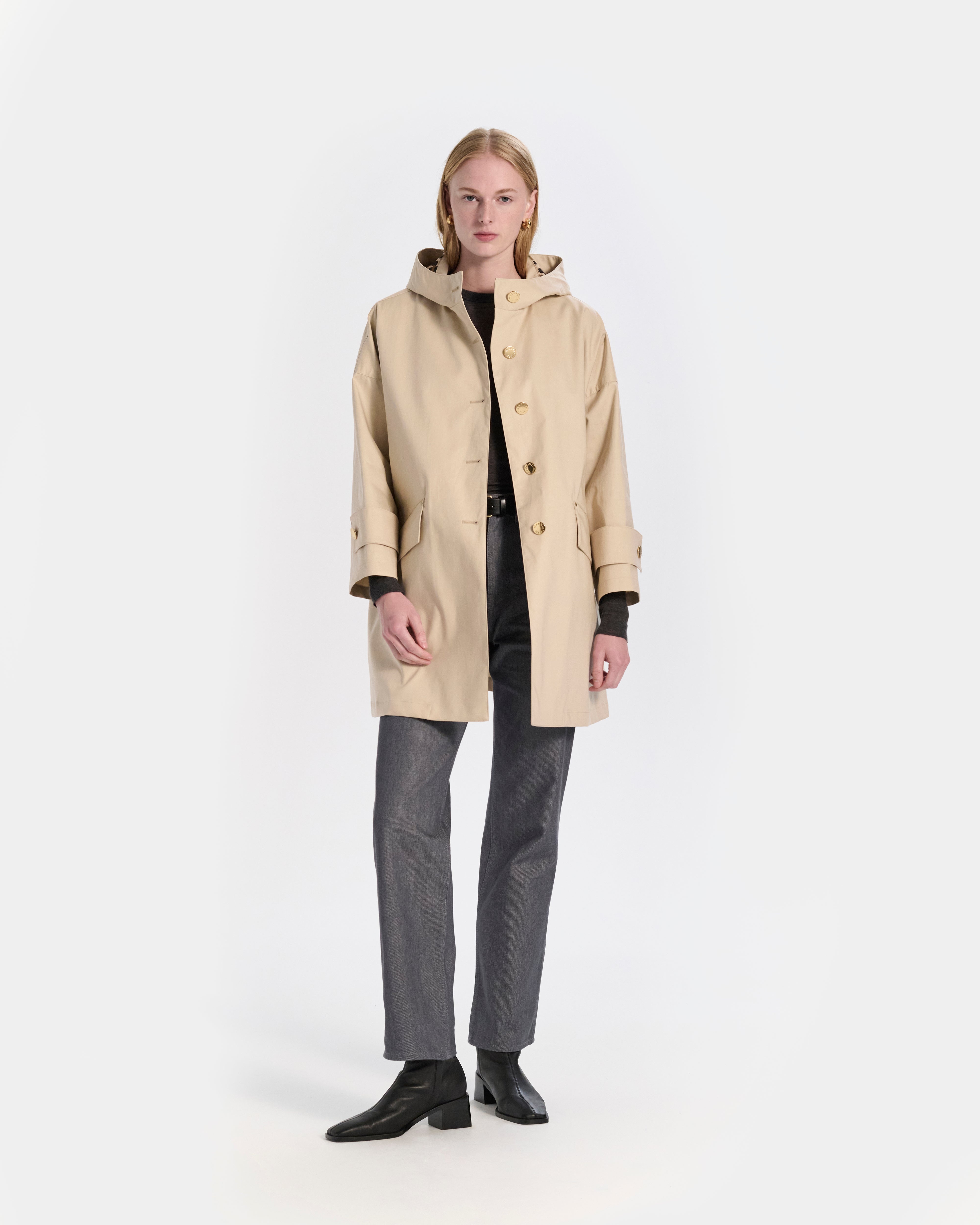 Humbie Raintec Hooded Short Coat - 5