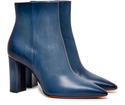 Santoni Leather heeled ankle boots outlook