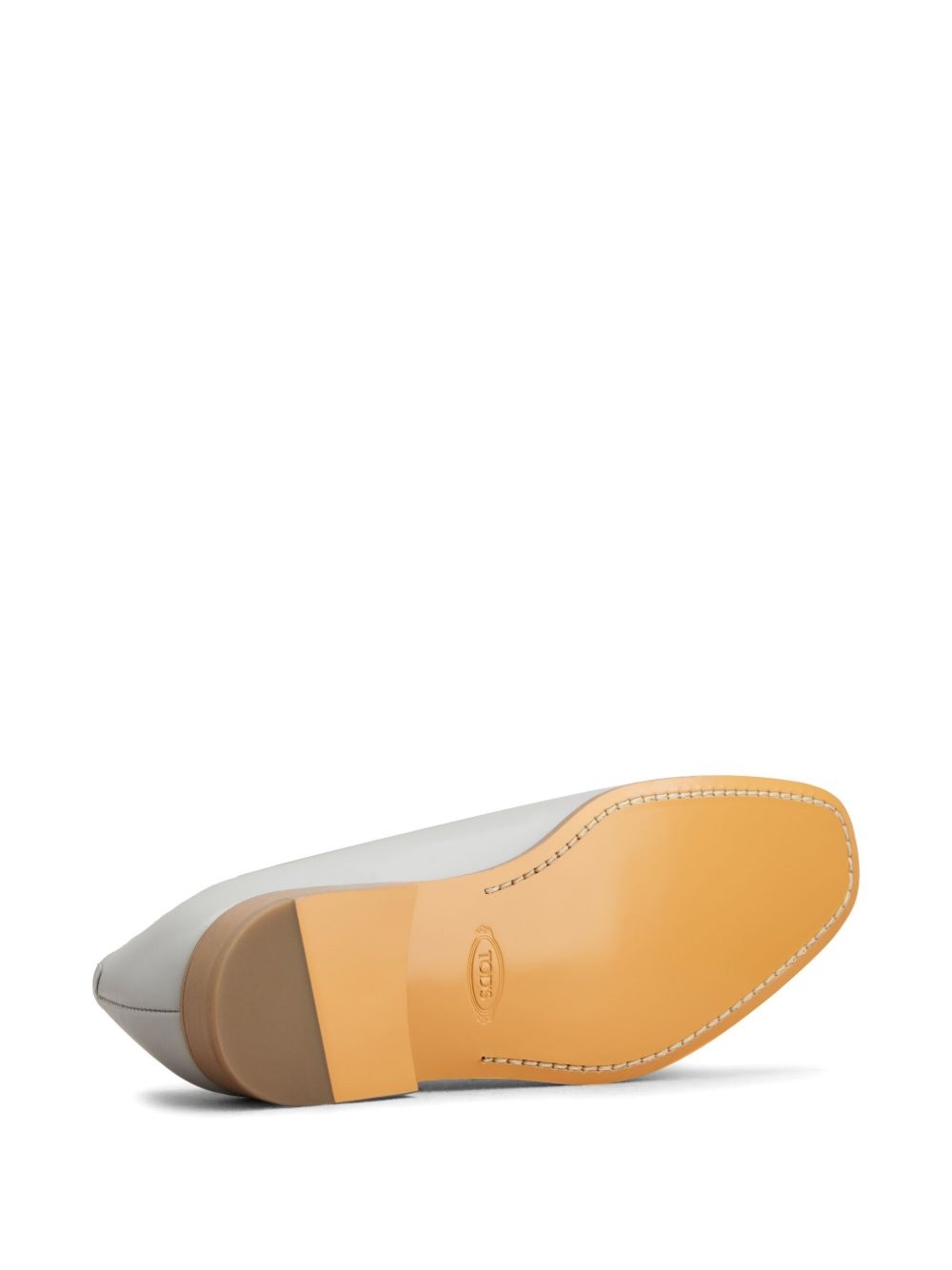 two-tone leather loafers - 4