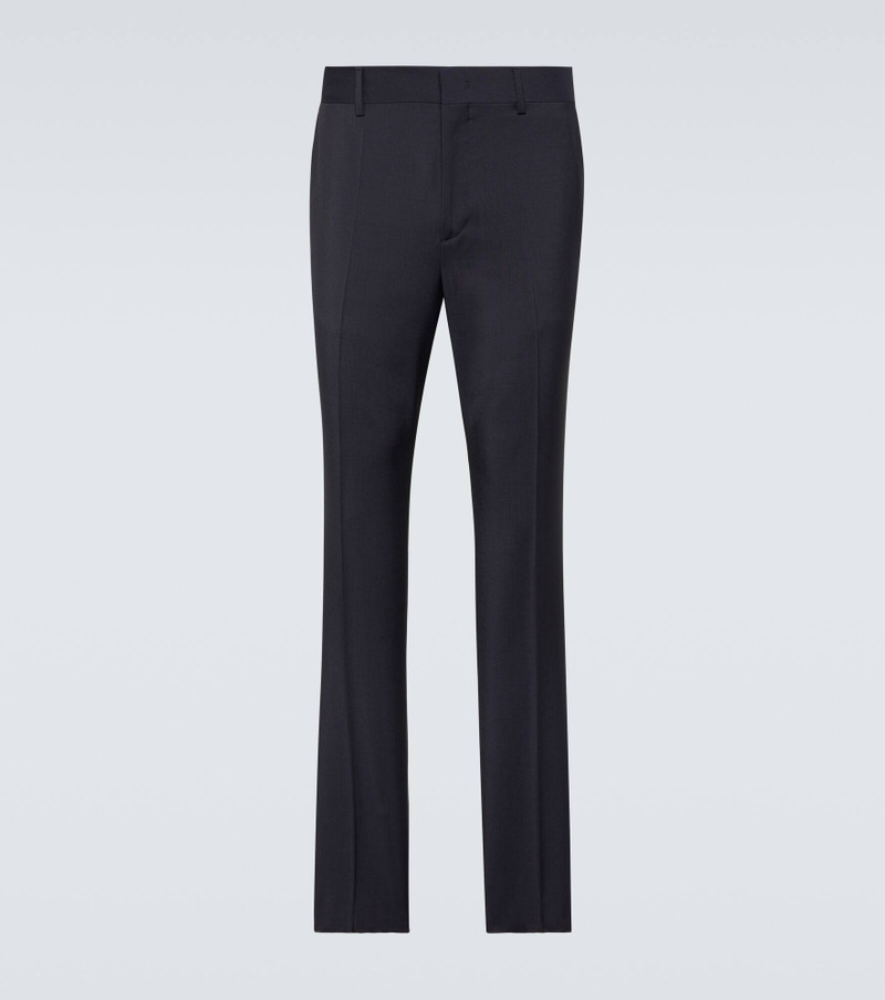Wool and mohair straight pants - 1