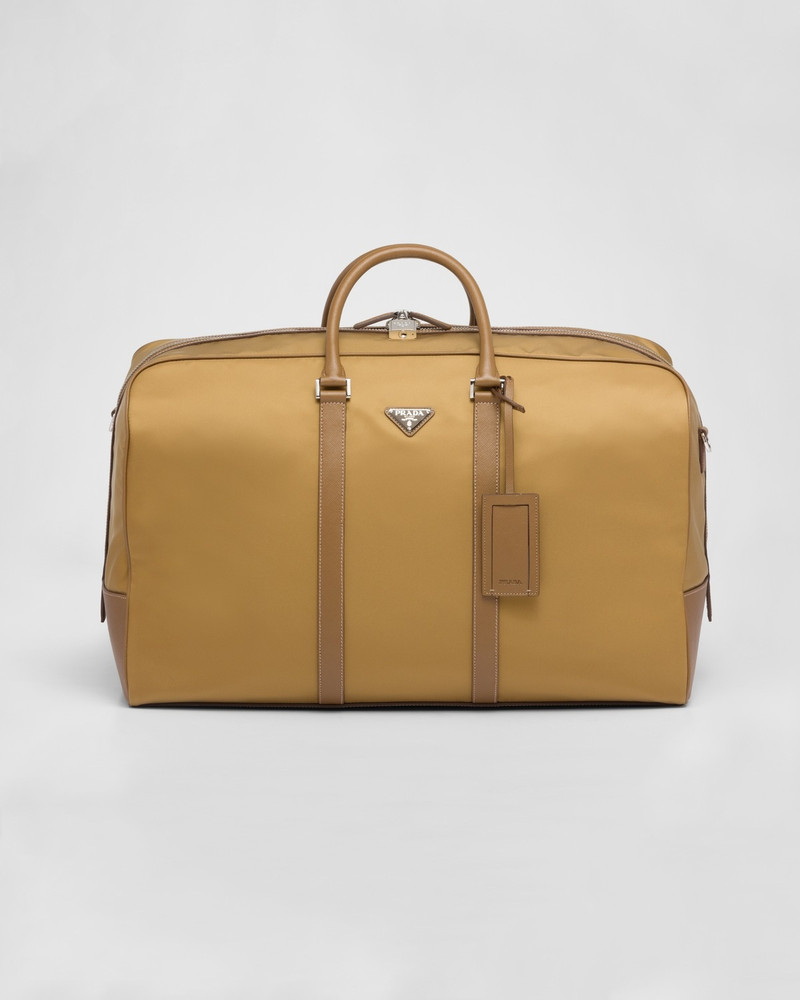 Re-Nylon and Saffiano leather duffle bag 1