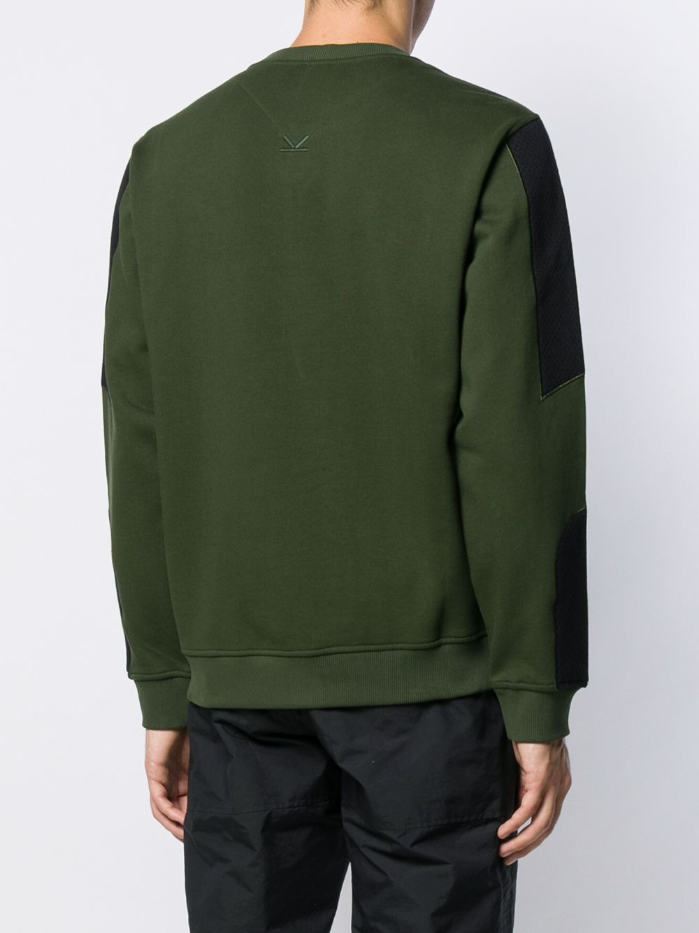 mesh panel sweatshirt - 4