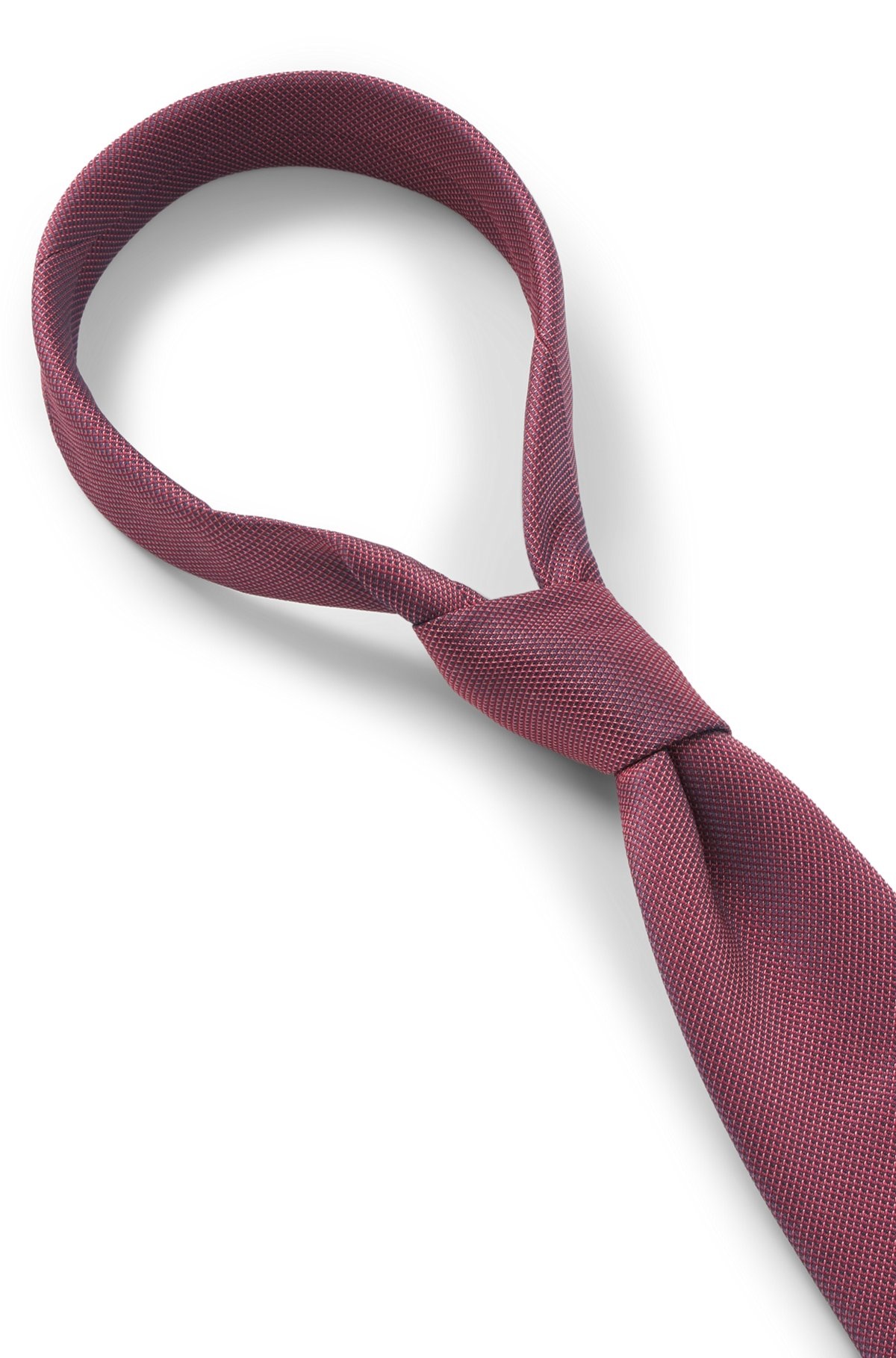 SILK-BLEND TIE WITH JACQUARD MICRO PATTERN - 6