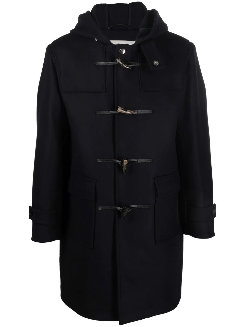 Weir toggle-fastening duffle hooded coat - 1