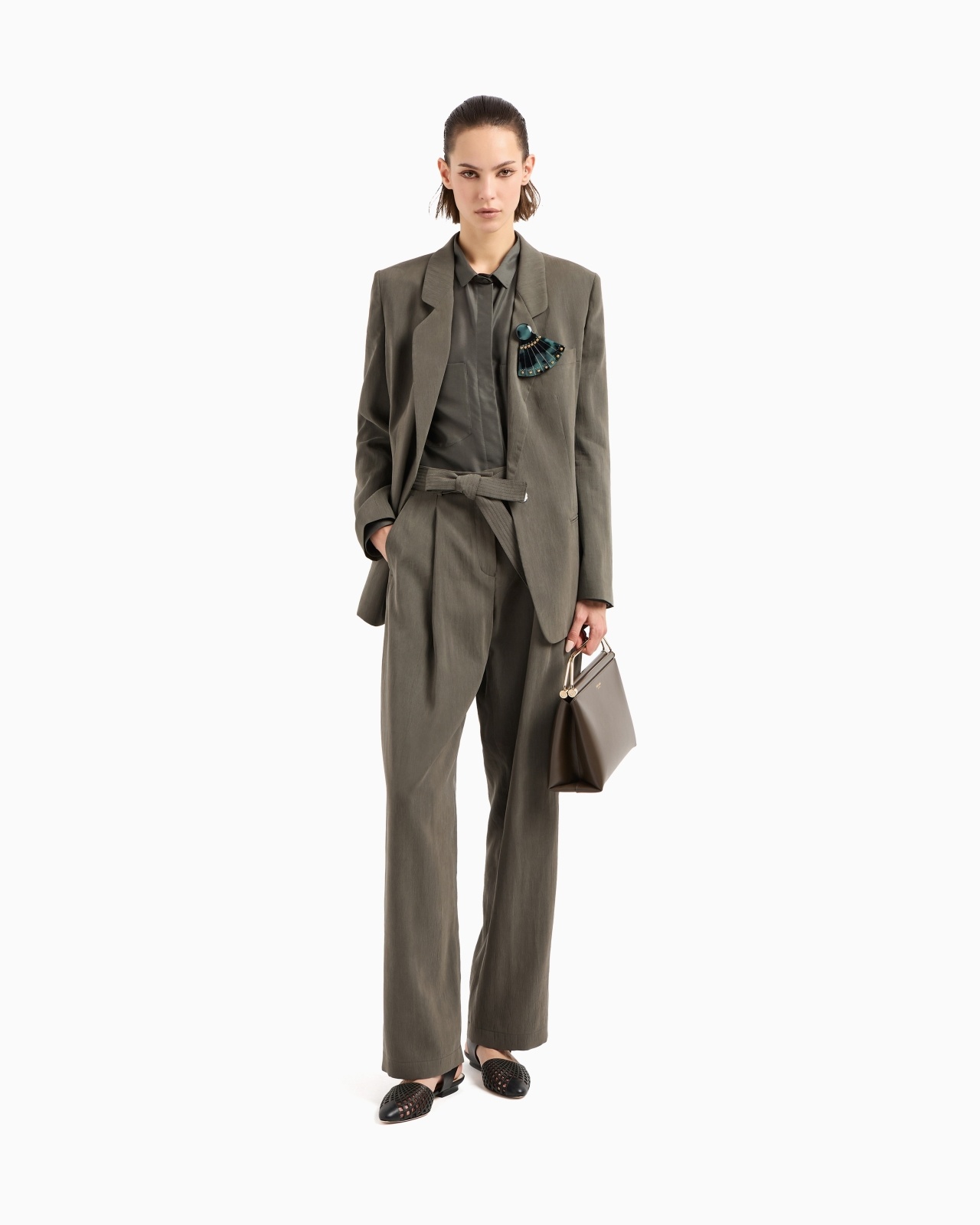 WASHED SILK SINGLE-BREASTED JACKET - 2