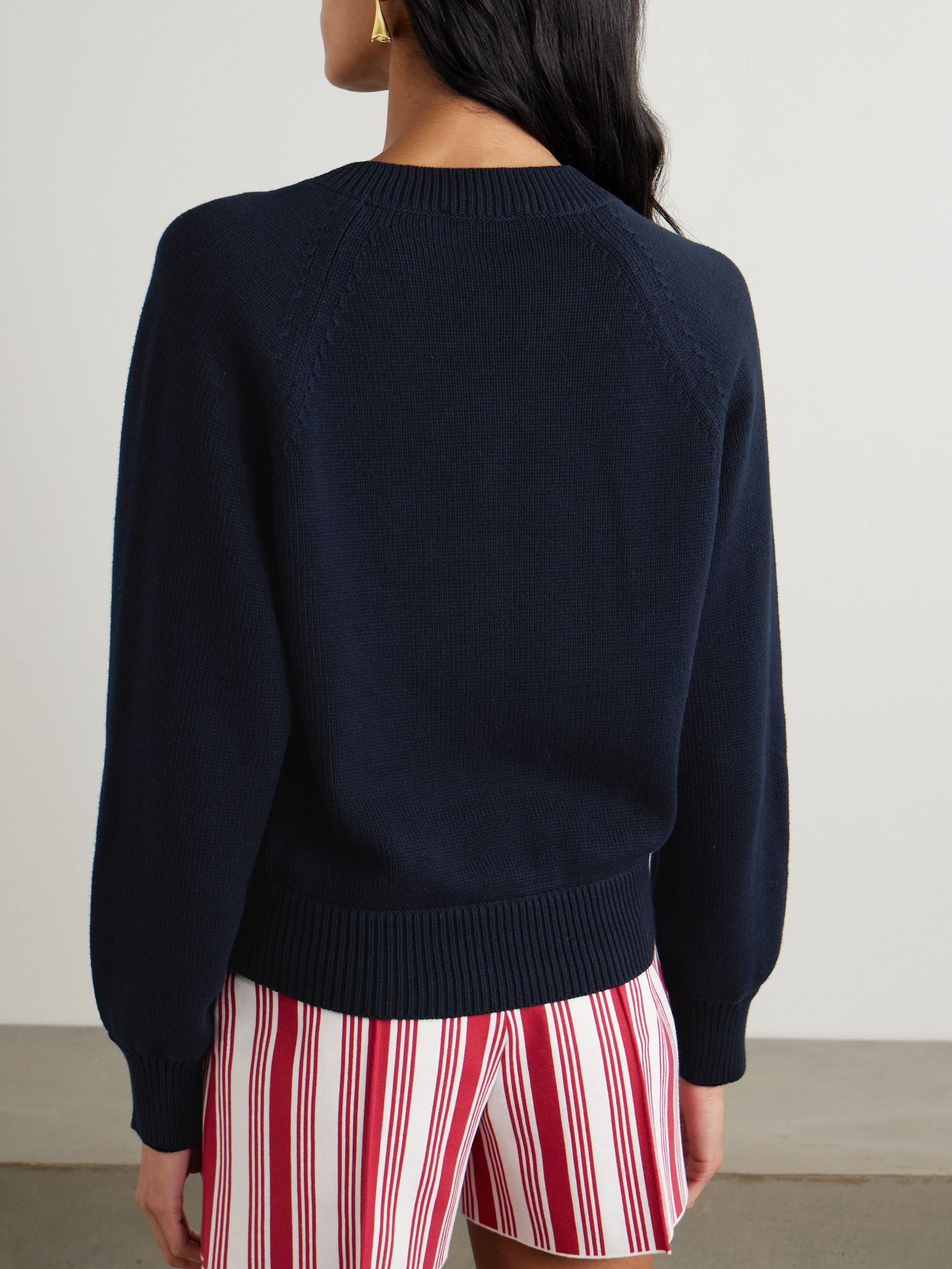 Veronica cotton sweater Navy - 3