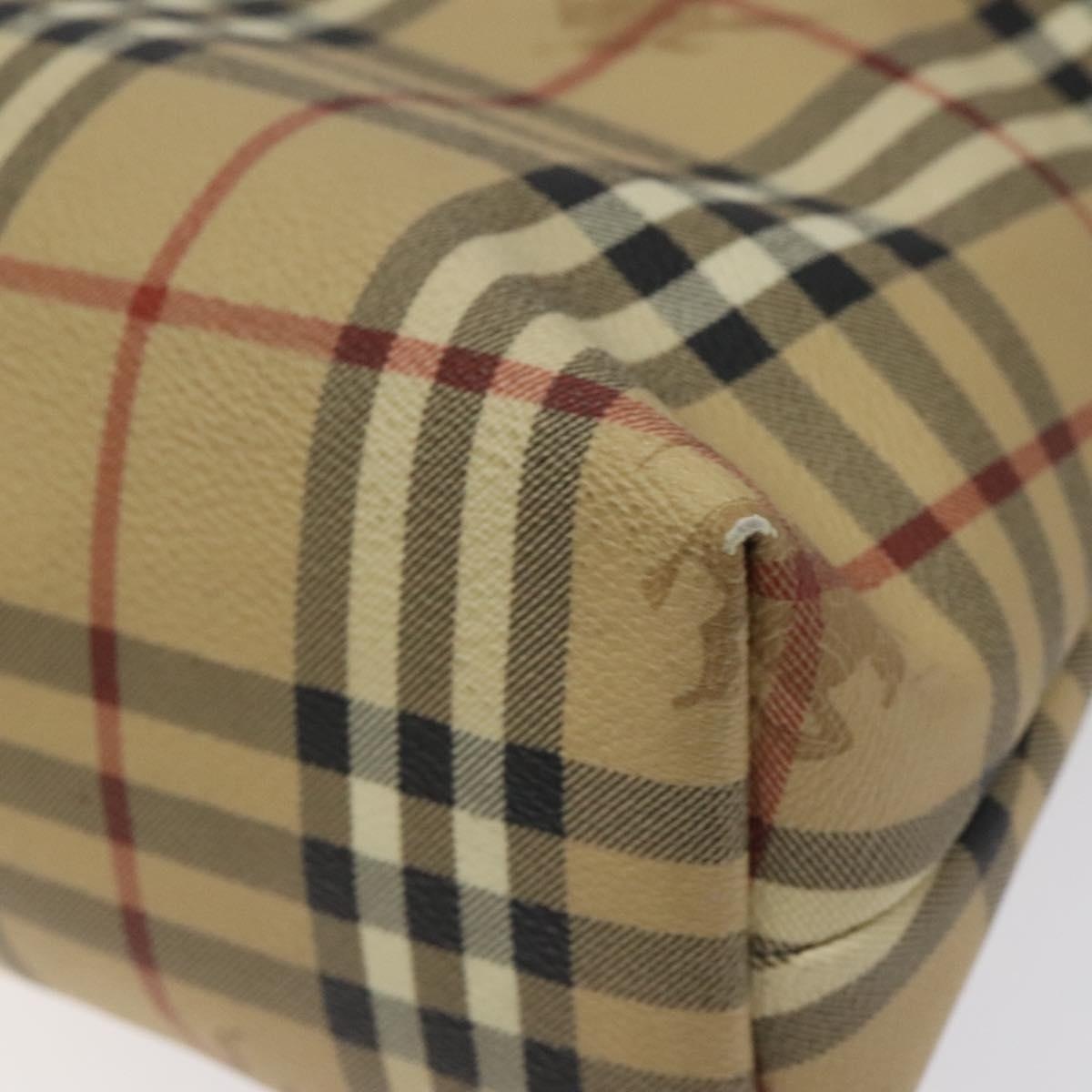 Burberry Nova Check Shoulder Bag Pvc Beige - 15