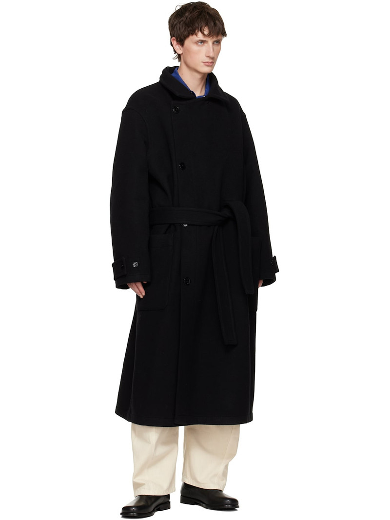 Lemaire Black Wrap Coat outlook