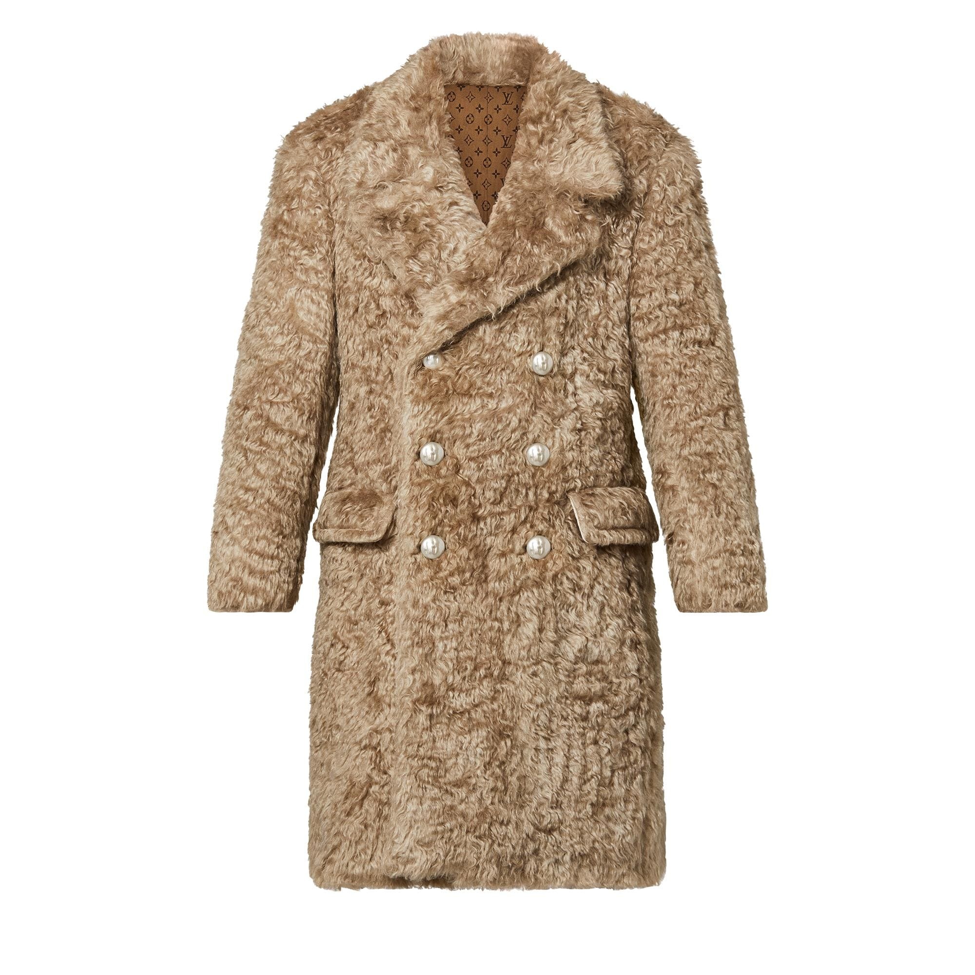 Shaggy Faux Fur Coat - 1