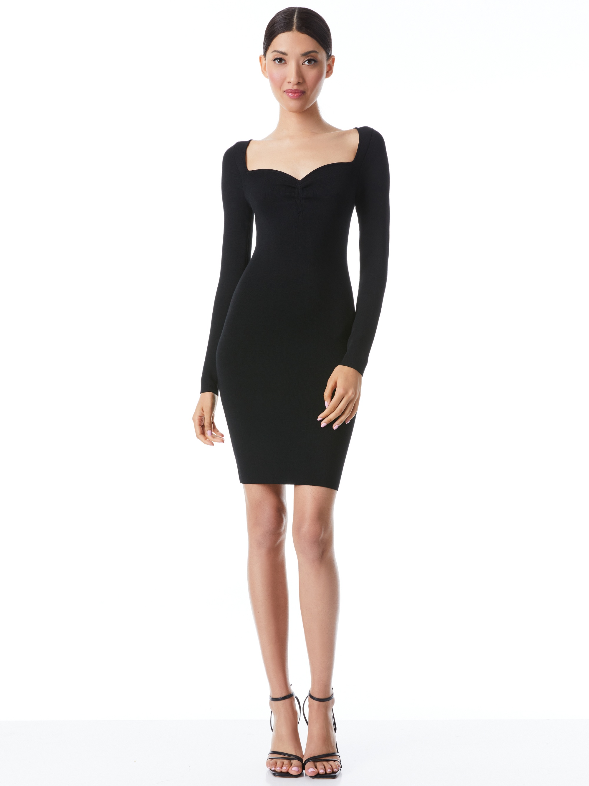 TIVEY RUCHED SWEETHEART NECKLINE DRESS - 2