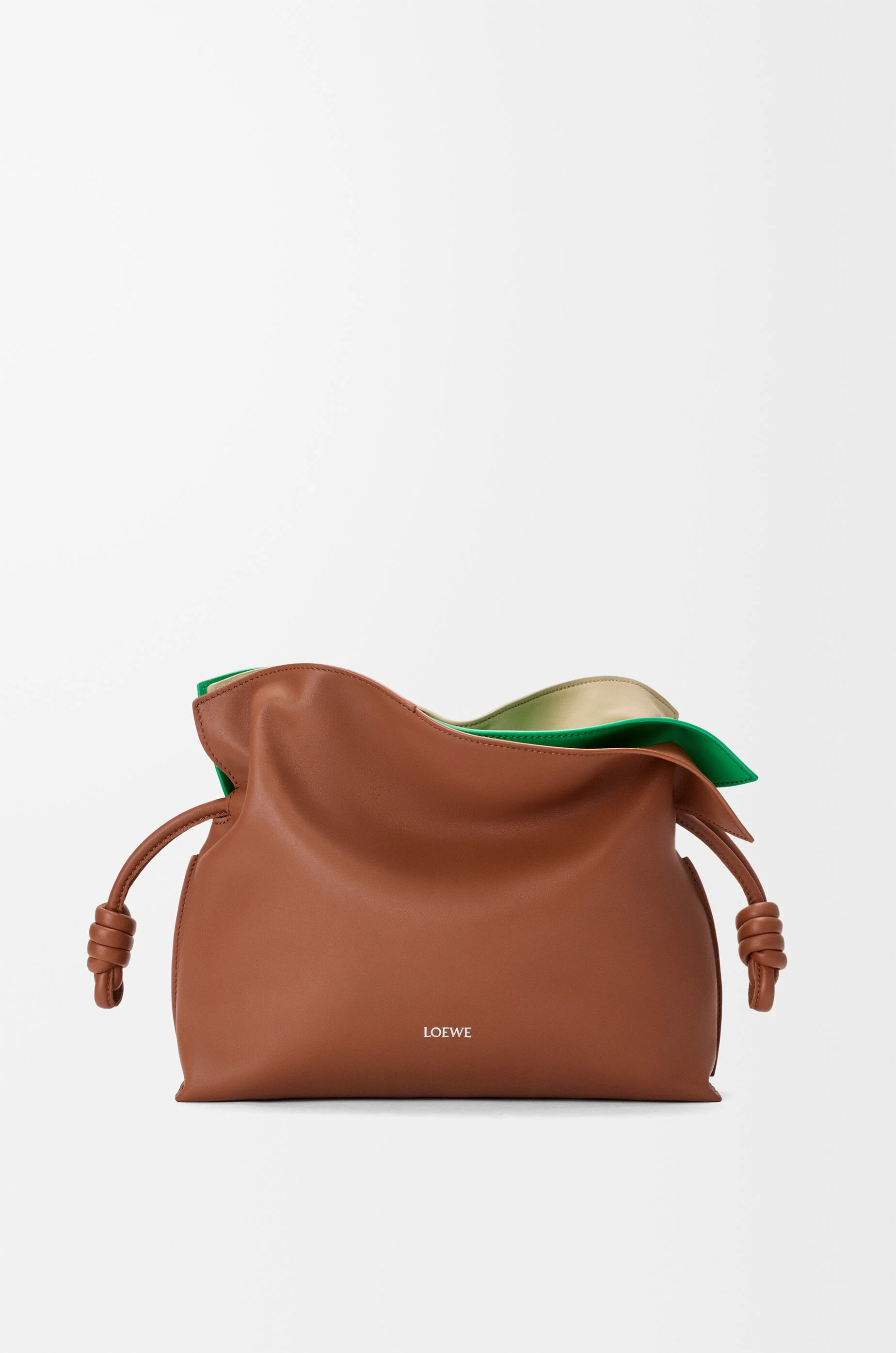 Medium layered Flamenco clutch in nappa calfskin - 1