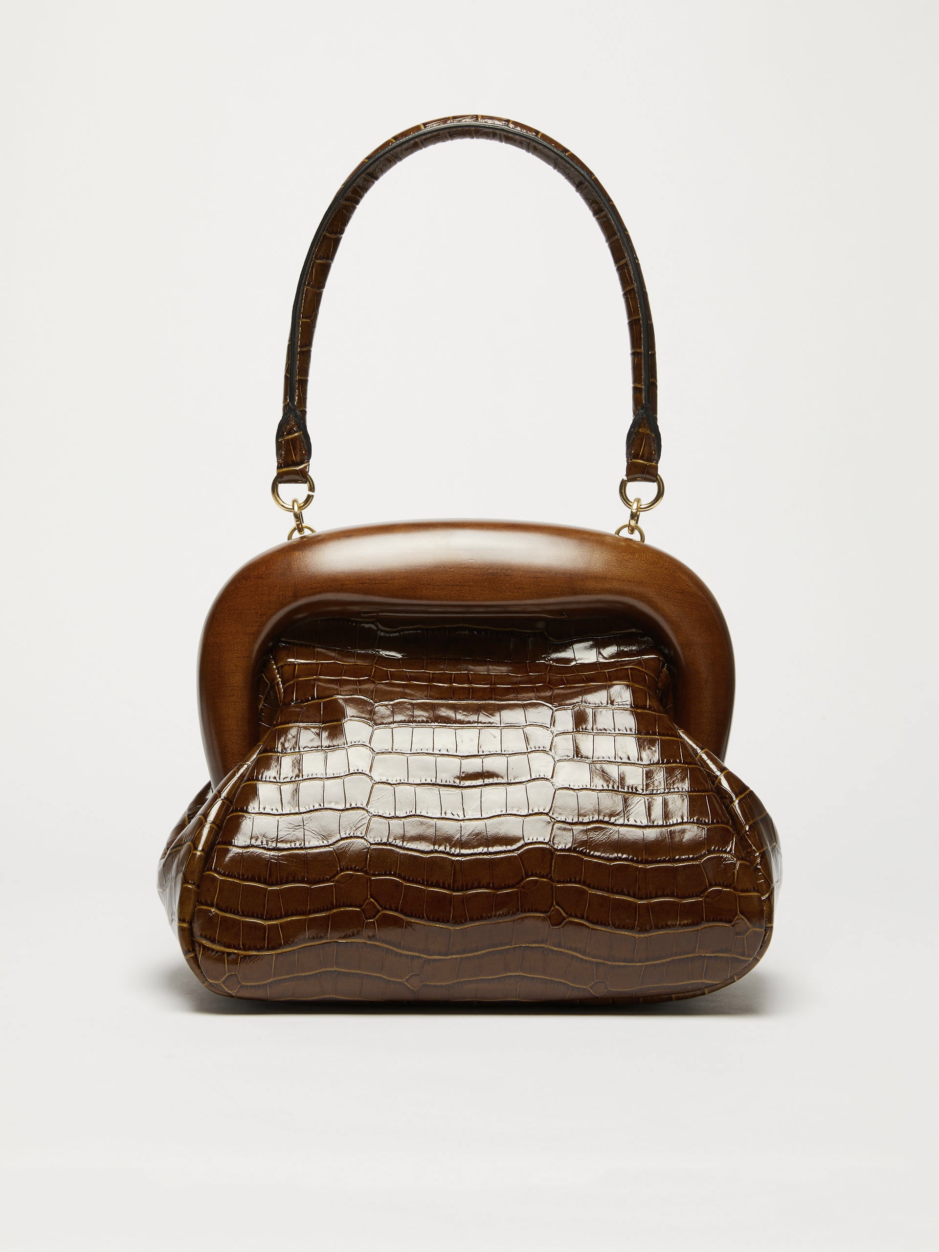 PULCINO Medium Crocodile-print leather Bouba bag - 3