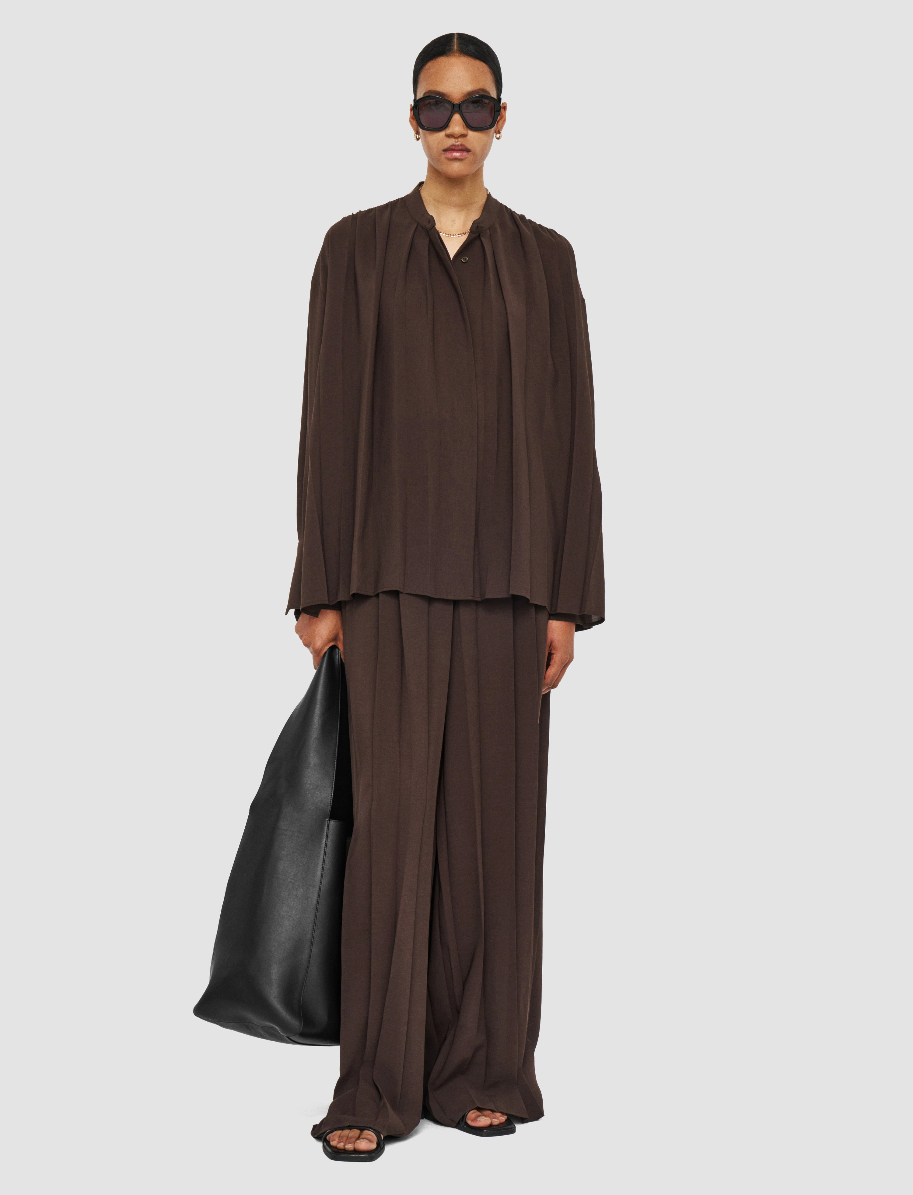 Malte Airy Plissé Blouse - 2