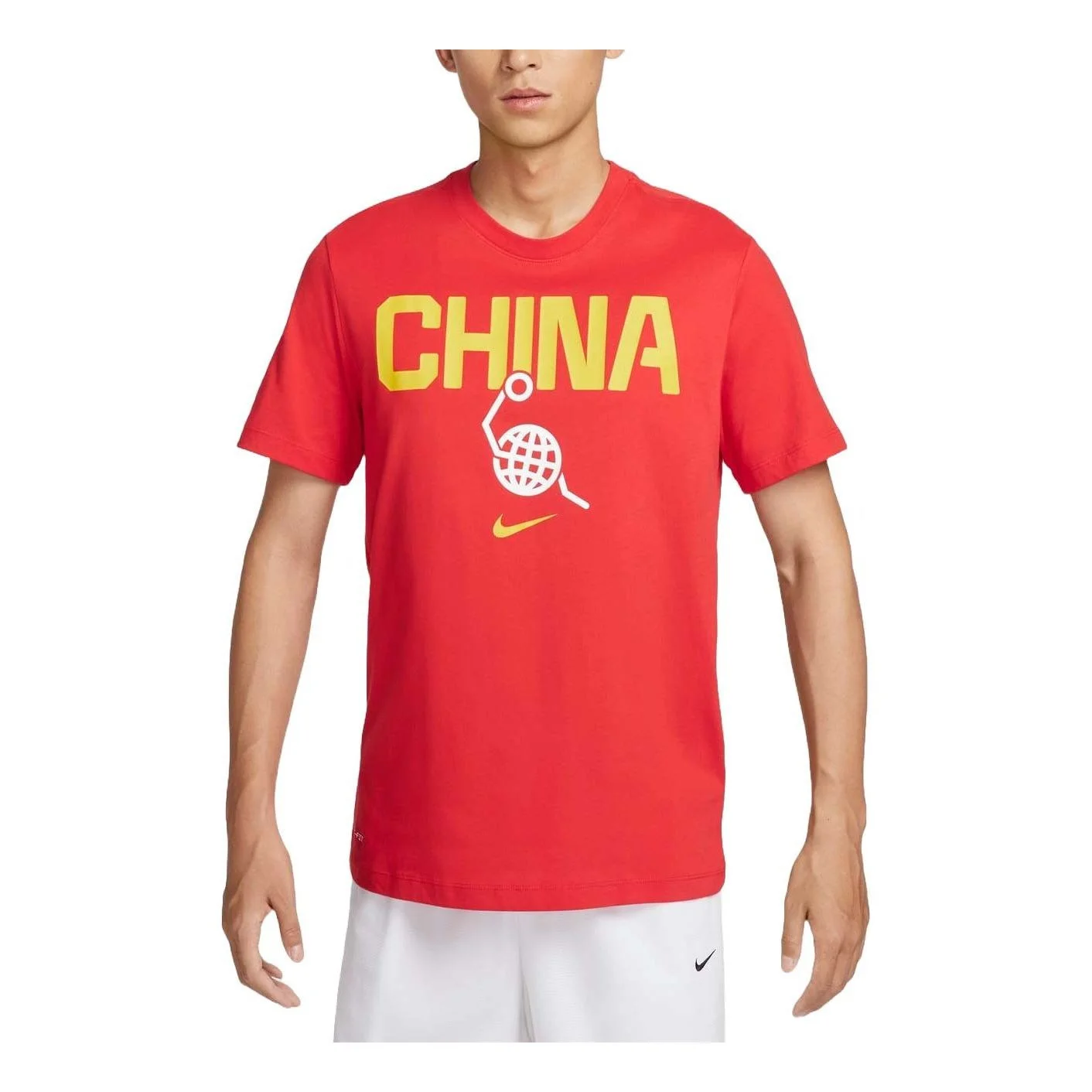 Nike 드리프 주요 특징 팀 농구 T 셔츠 아시아 Sizing 'Red Yellow' FZ4578-637 - 1