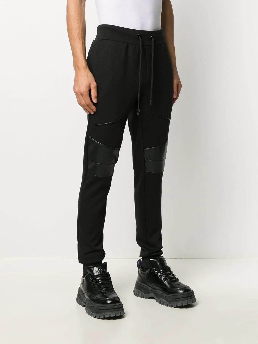 knee-patch jogging trousers - 3