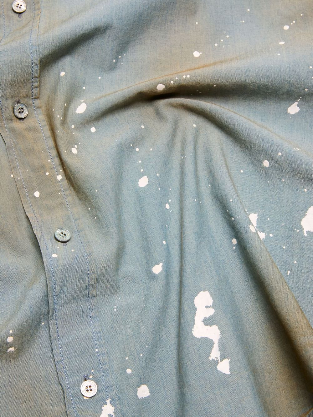 paint-splatter cotton shirt - 5