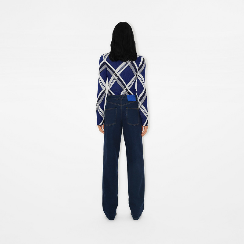 Check Silk Sweater 4