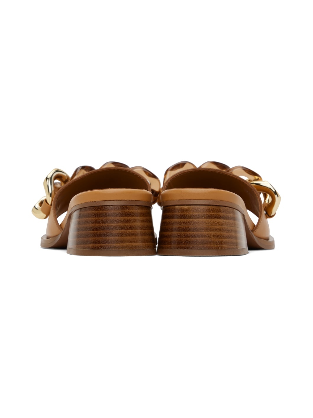 Tan Monyca Heeled Mules - 2