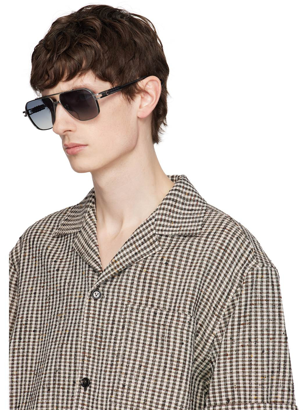 Gunmetal & Blue KUDRU Sunglasses - 4