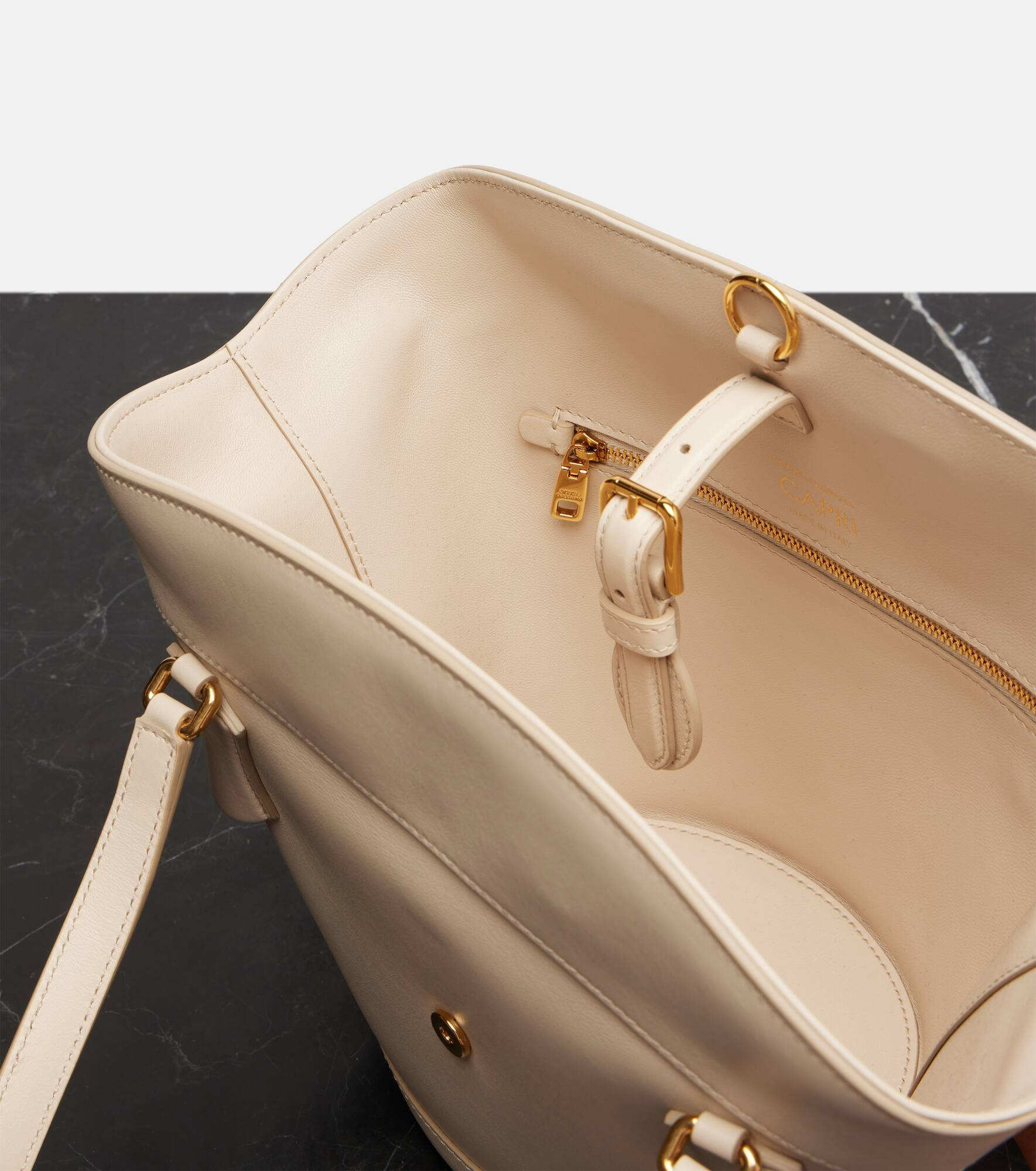 Capri Medium leather tote bag - 3