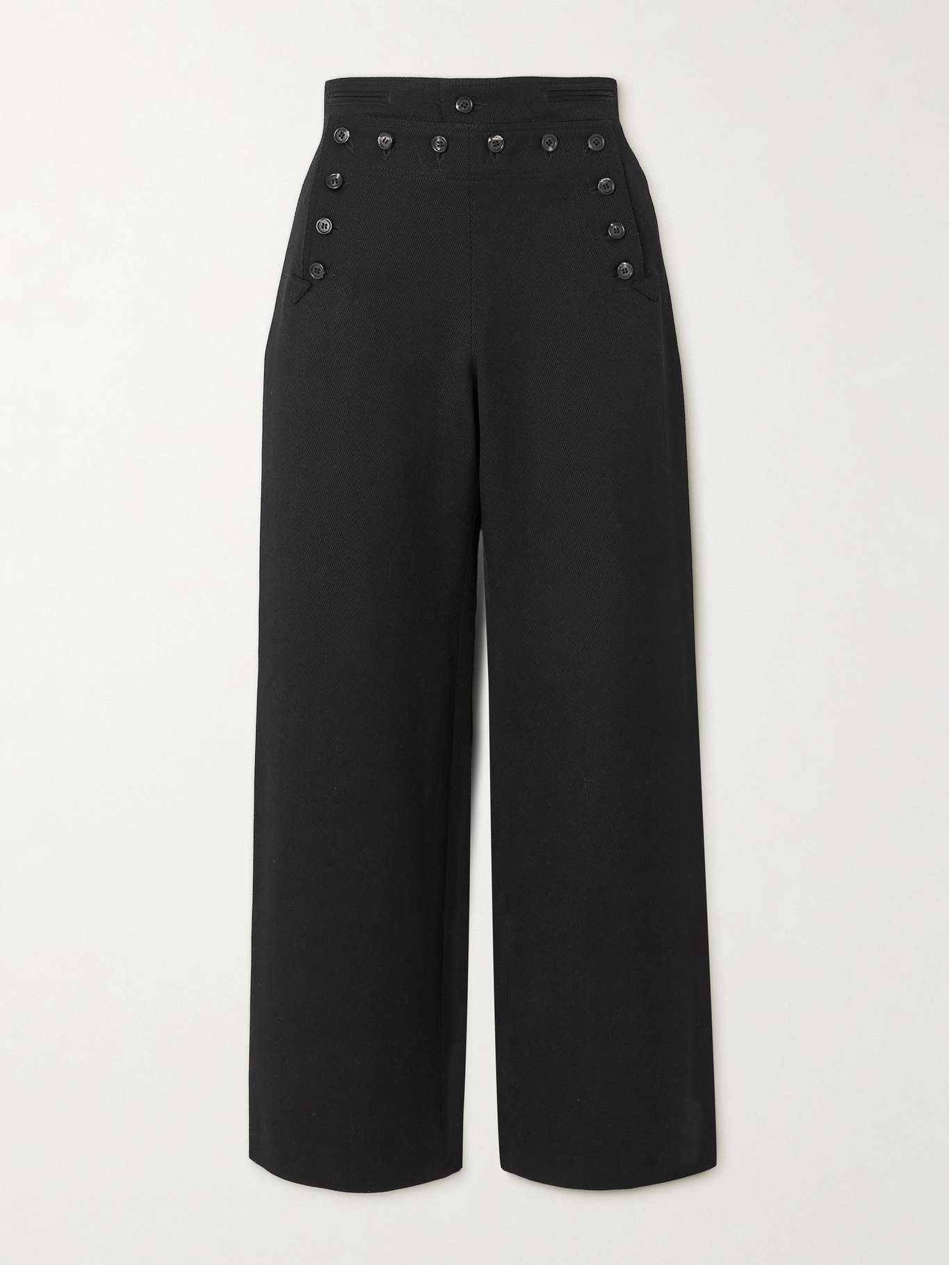 Sailor wool-twill wide-leg pants - 1