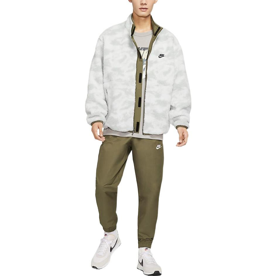 Nike Club Fleece 2-way jacket 'Olive Camouflage' DQ4885-222 - 3