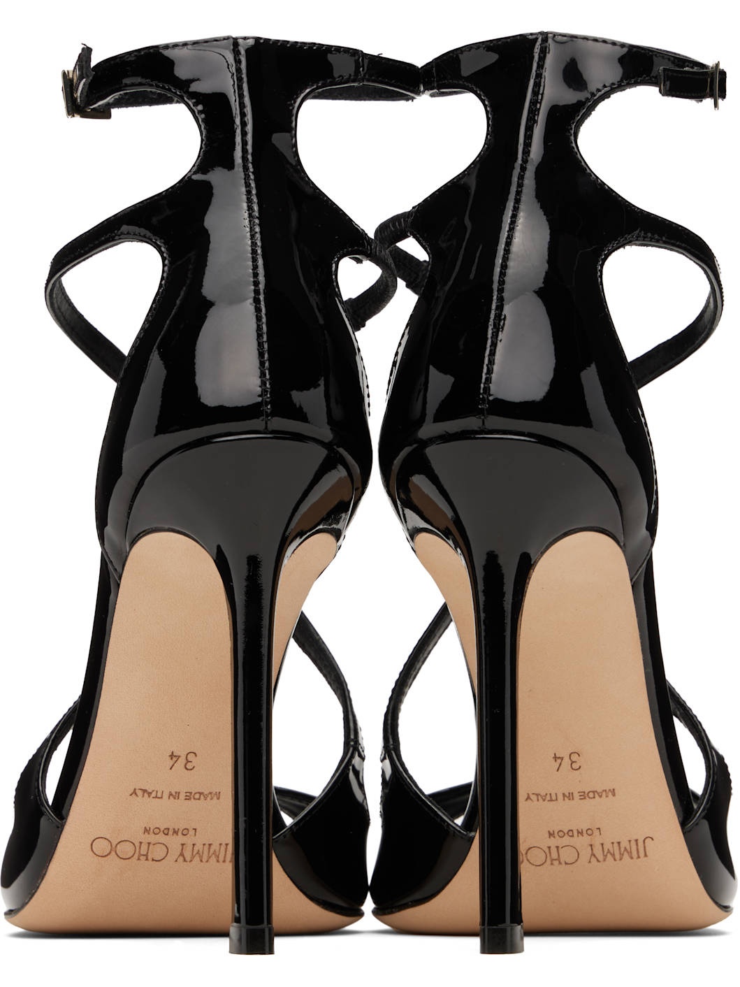 Black Azia 110 Heeled Sandals - 2