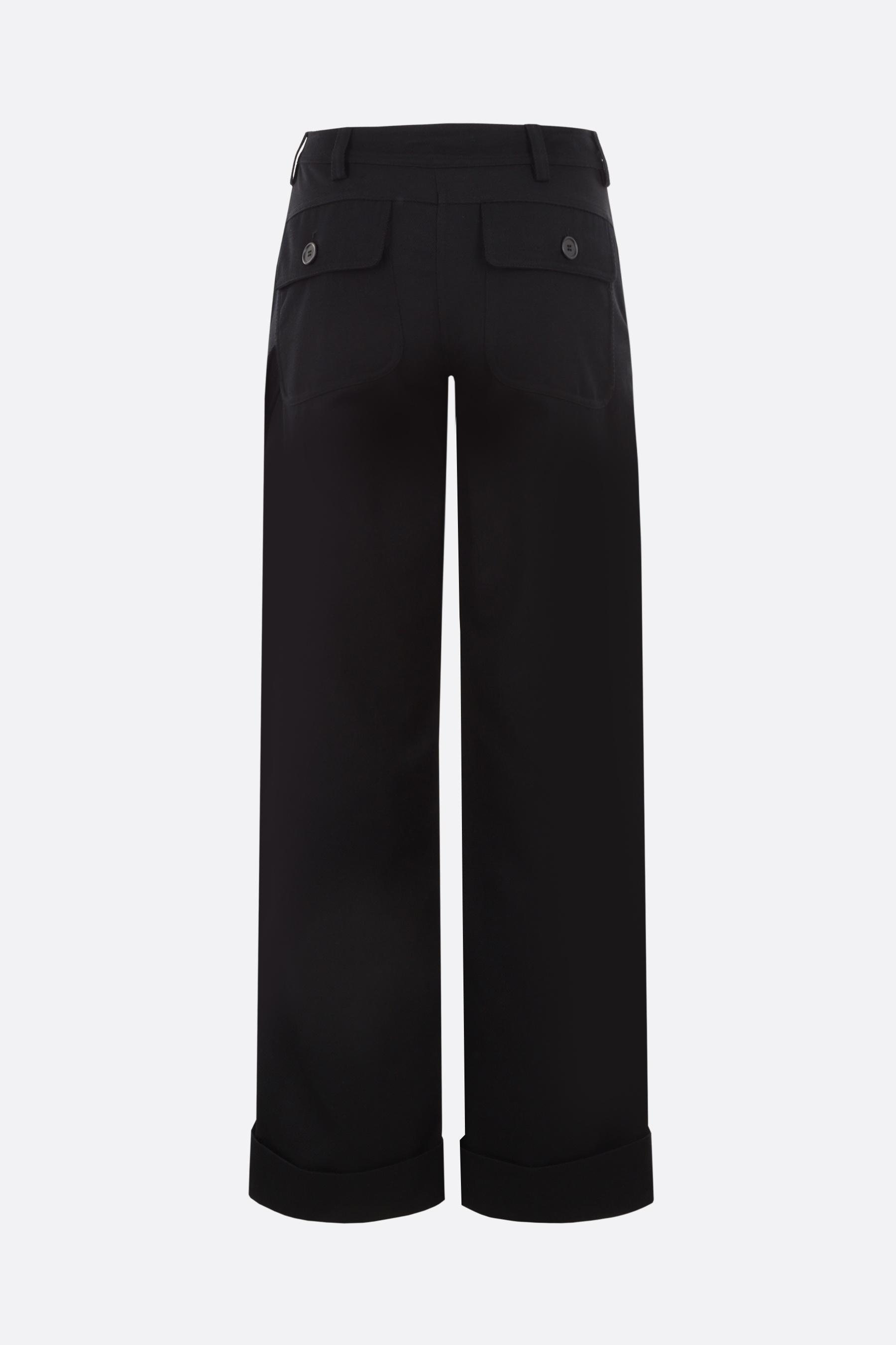 TWILL WIDE-LEG WORKWEAR PANTS - 2