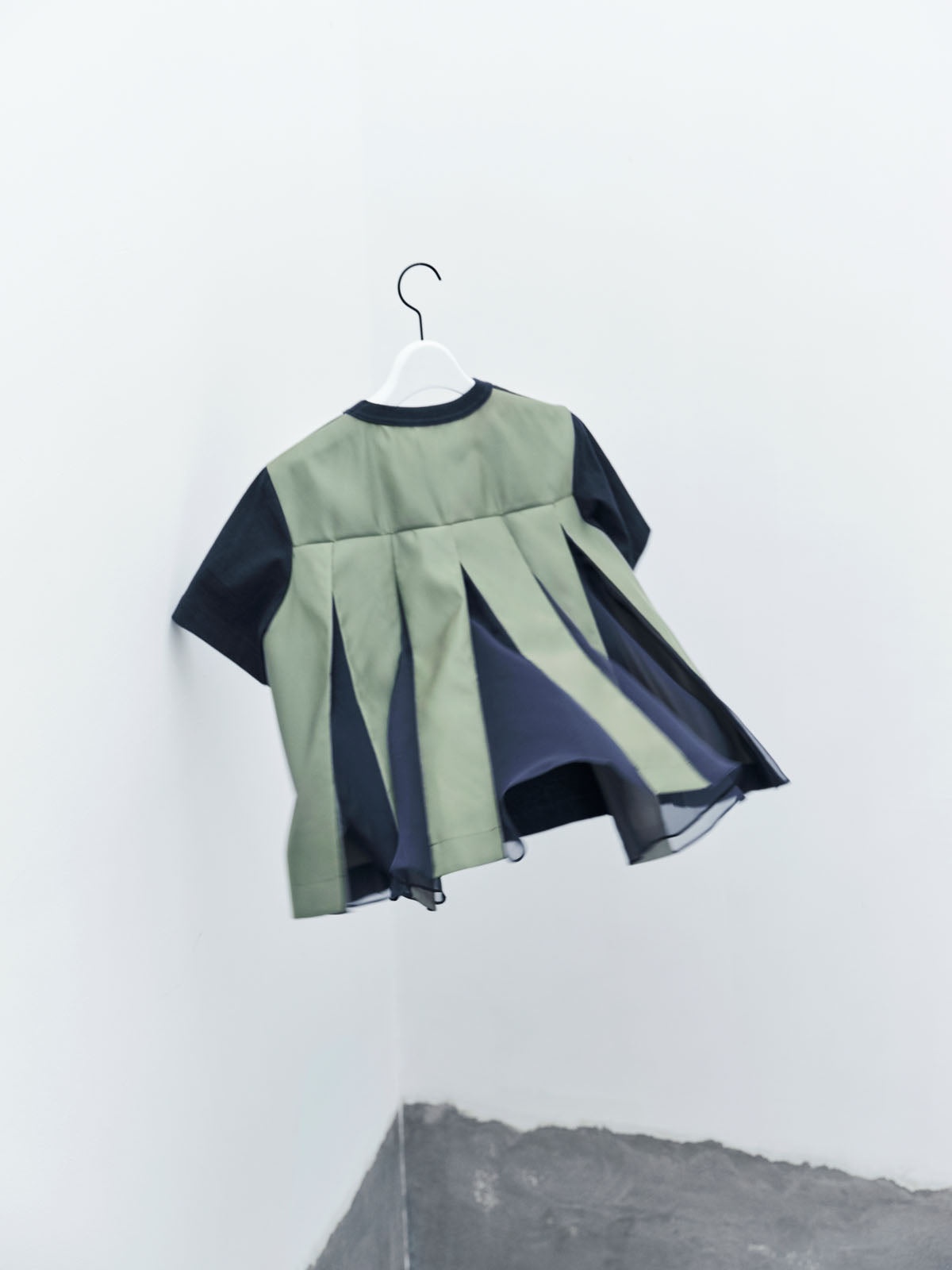 Nylon Twill x Cotton Jersey T-Shirt - 5