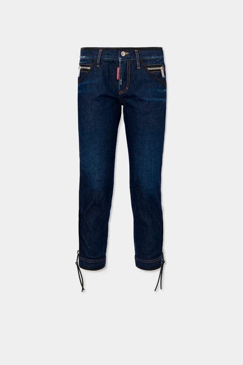 DARK AVIATOR UPSIDE SKINNY JEANS - 1