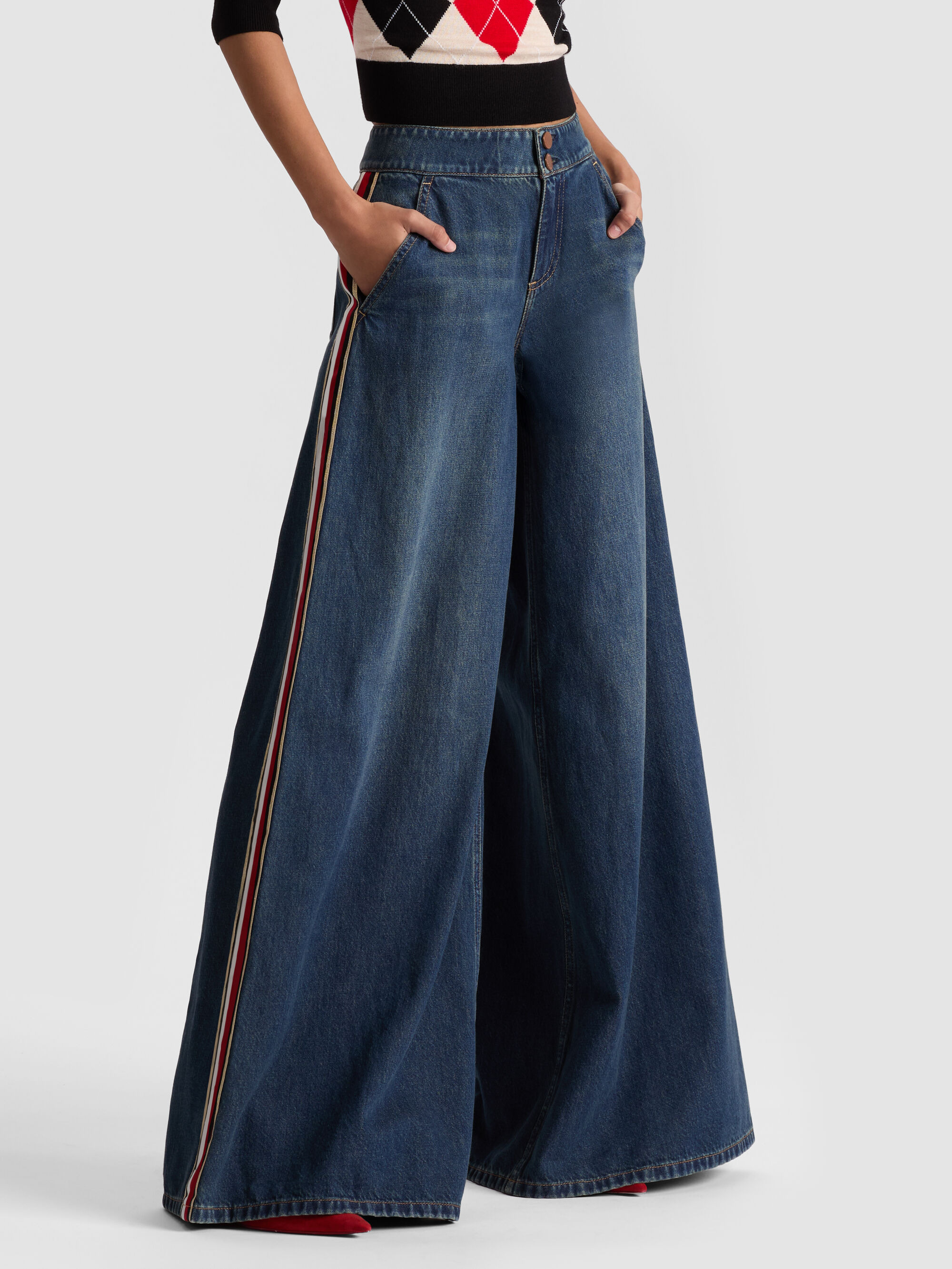 NESSI JEAN WITH SIDE STRIPE - 2
