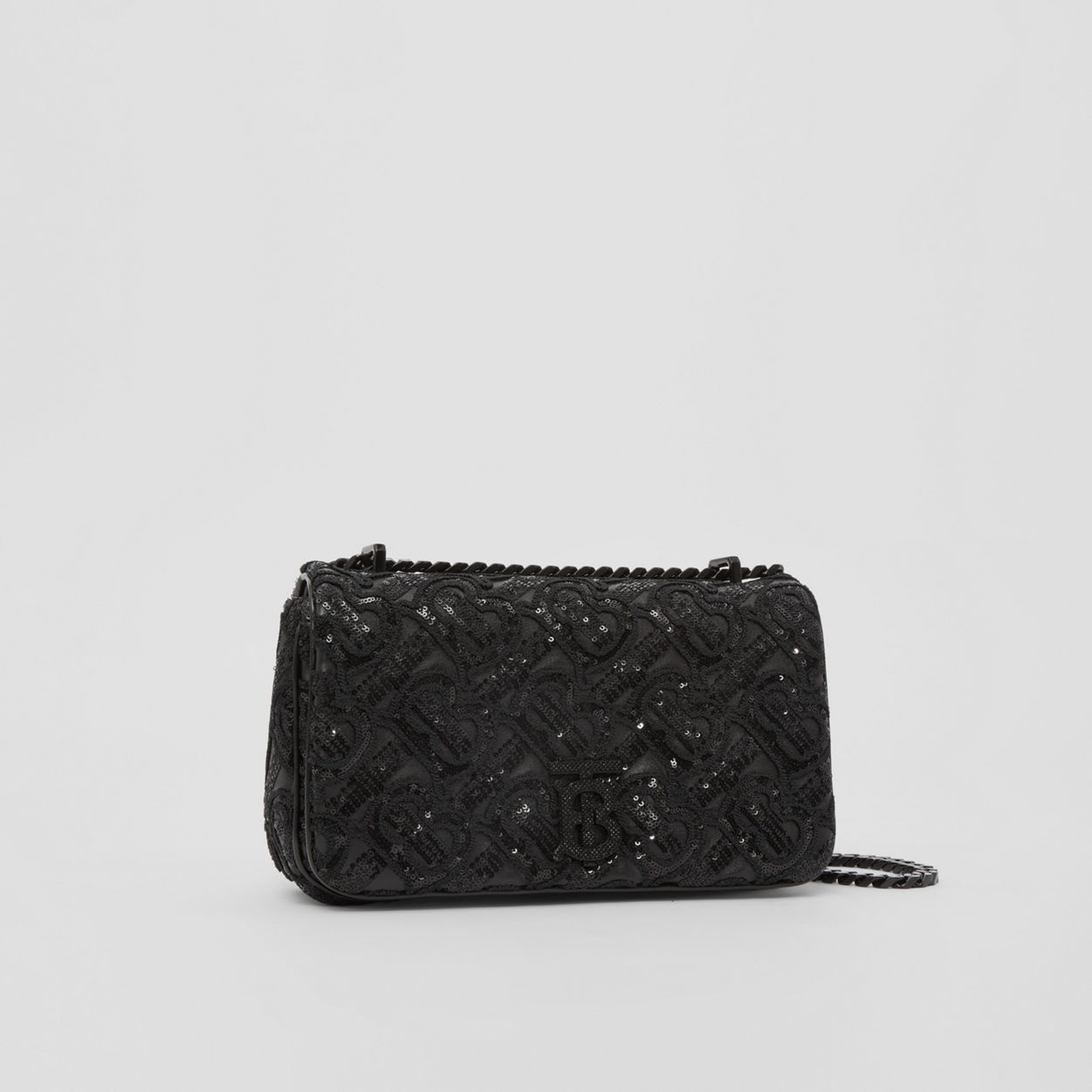 Sequinned Monogram Leather Small Lola Bag - 7