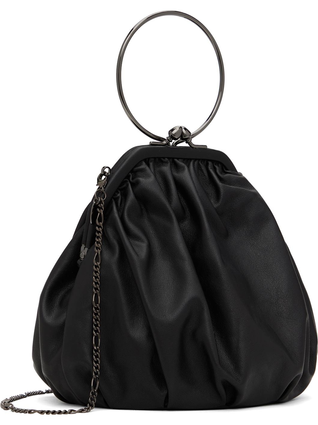 Black Clasp Drape Bag 2