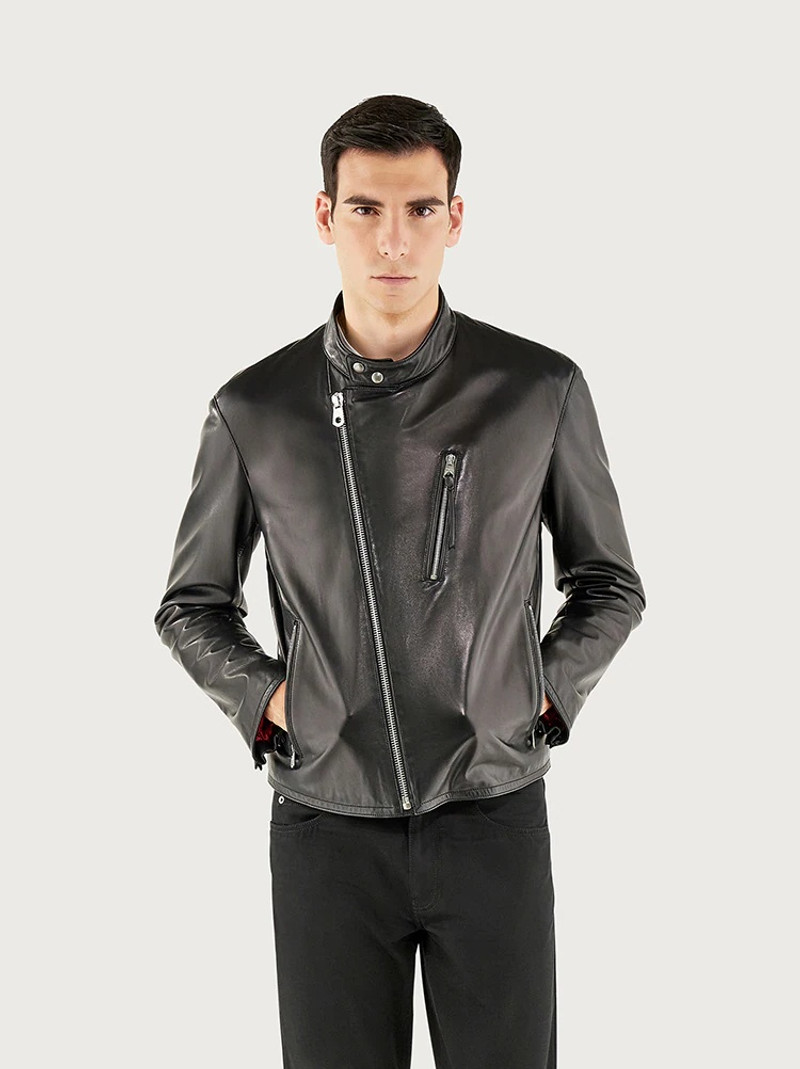 FERRAGAMO NAPPA BIKER JACKET outlook