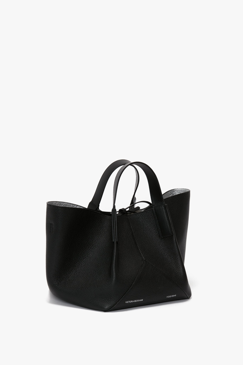 W11 Mini Tote In Black Leather 6