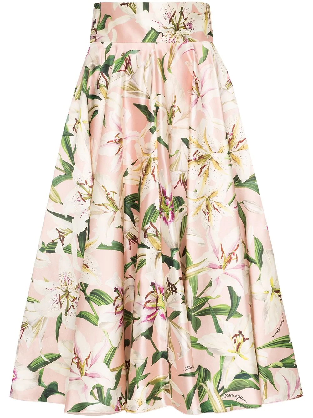 lily print midi skirt - 1