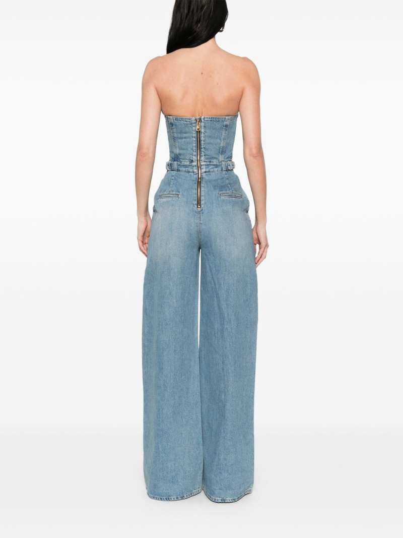 buckle-detail strapless jumpsuit 4