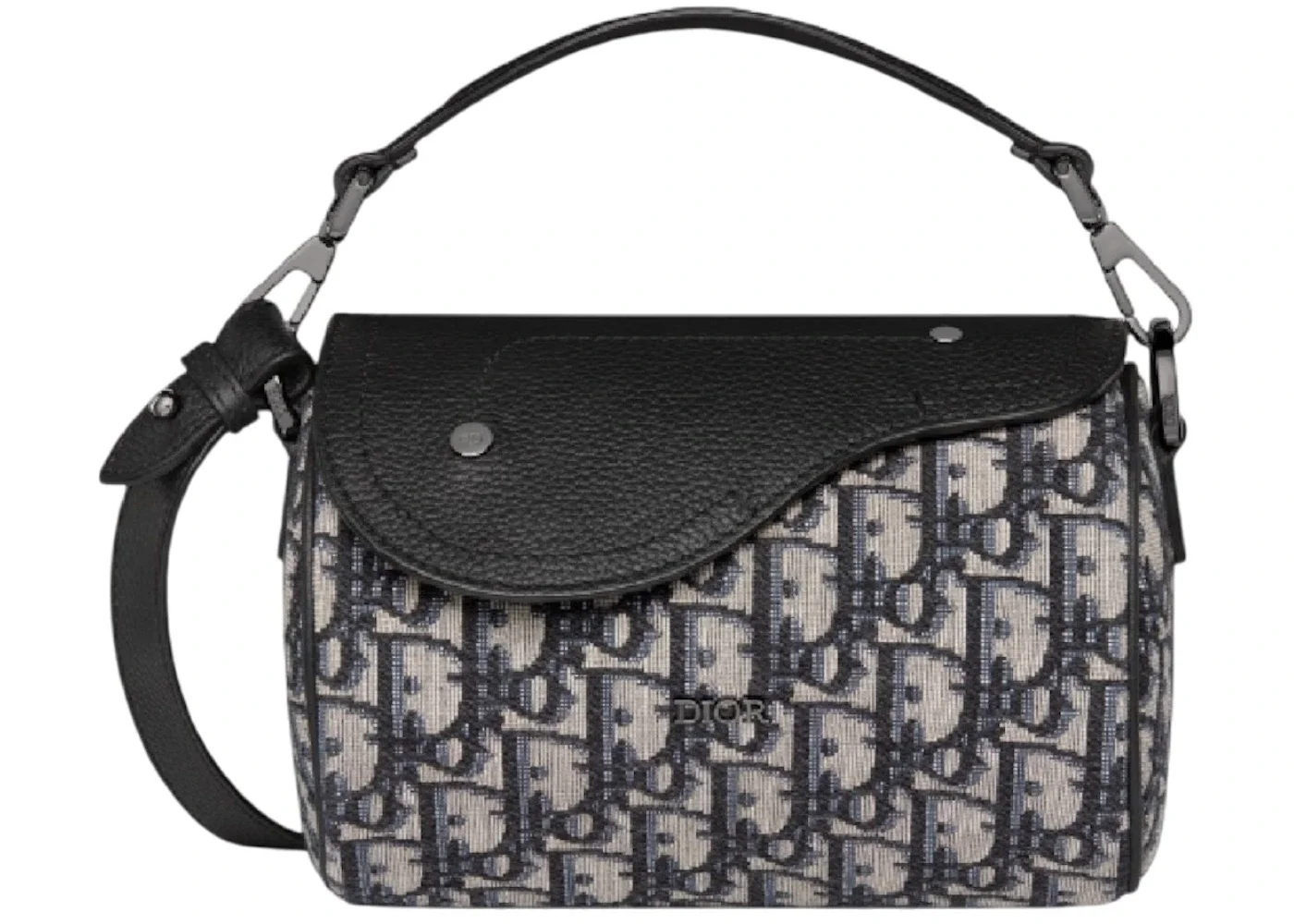 Dior Men's Oblique Mini Roller Bag With Strap Beige/Black - 1