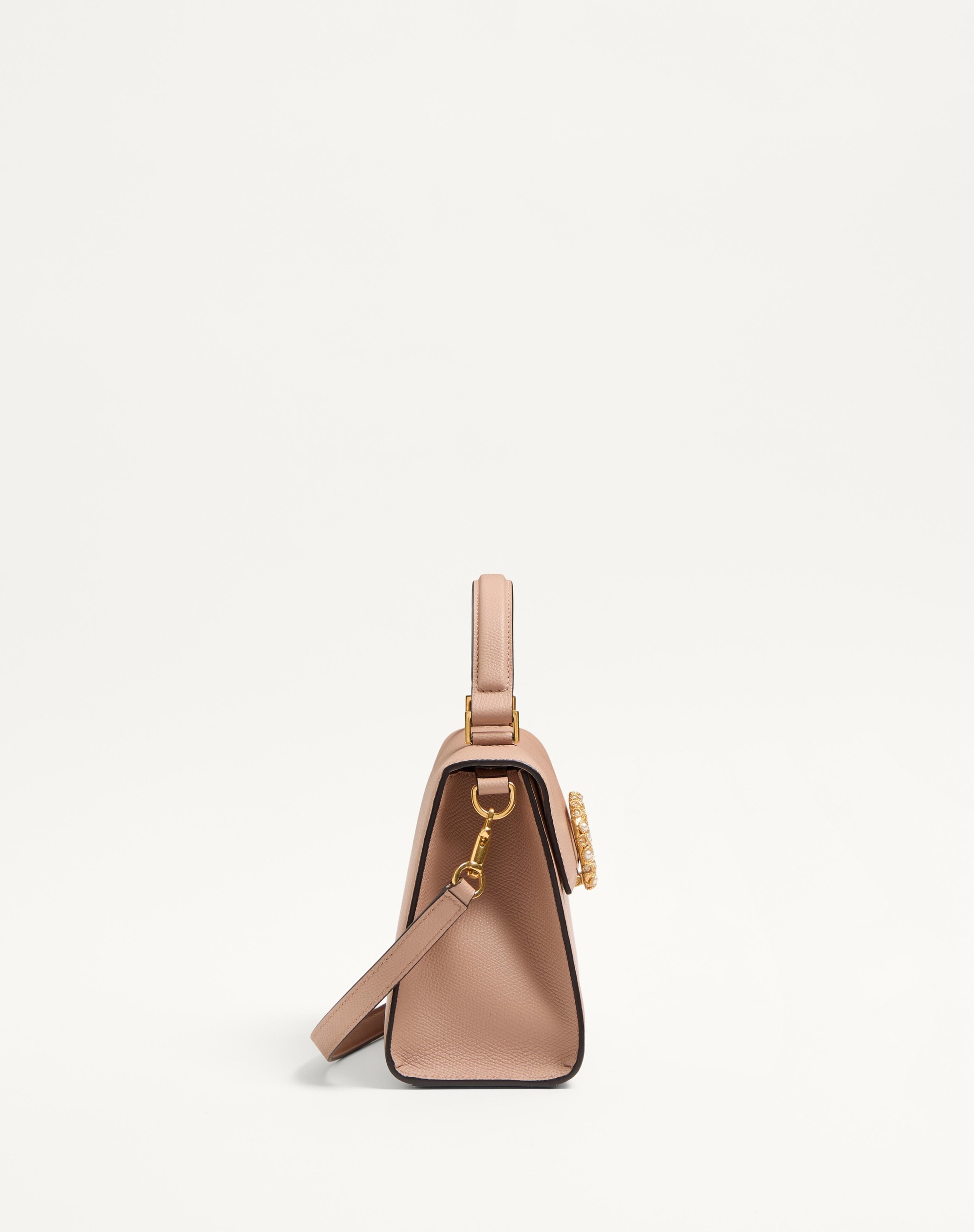 VALENTINO GARAVANI VSLING SMALL HANDBAG IN GRAINY CALFSKIN WITH JEWEL LOGO - 4
