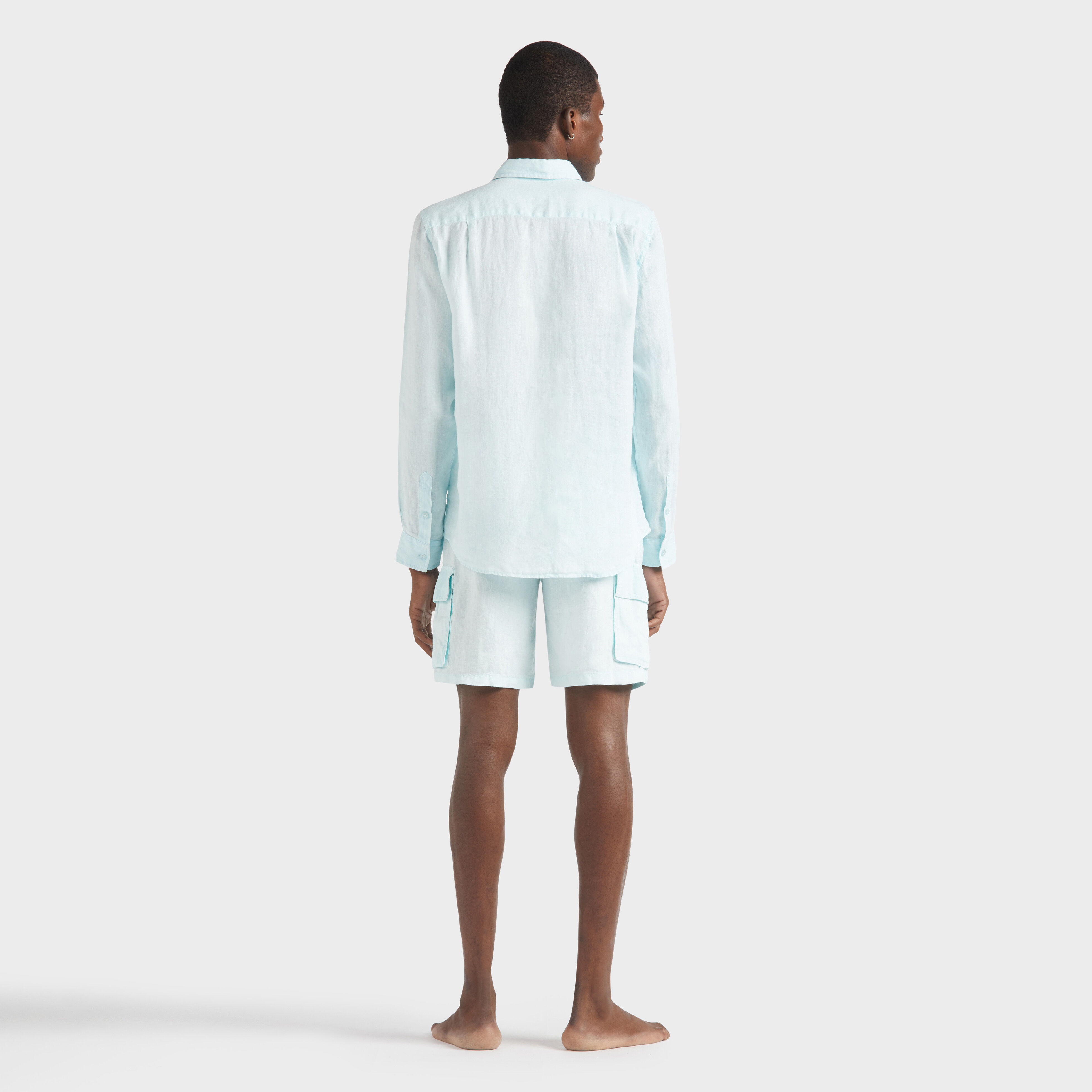 Men Linen Shirt Natural dye - 4