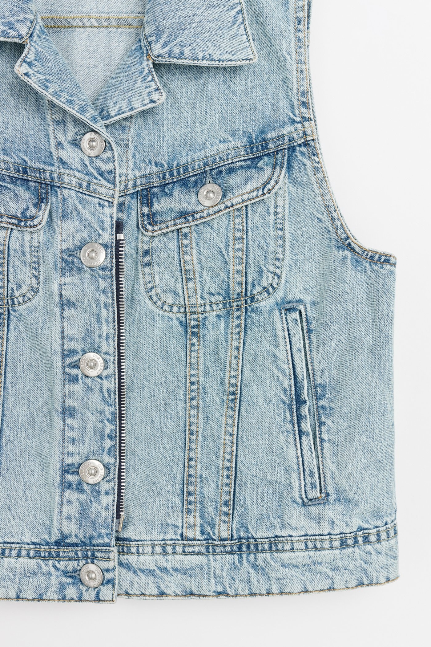Mini Denim Vest Rider Wash - 7