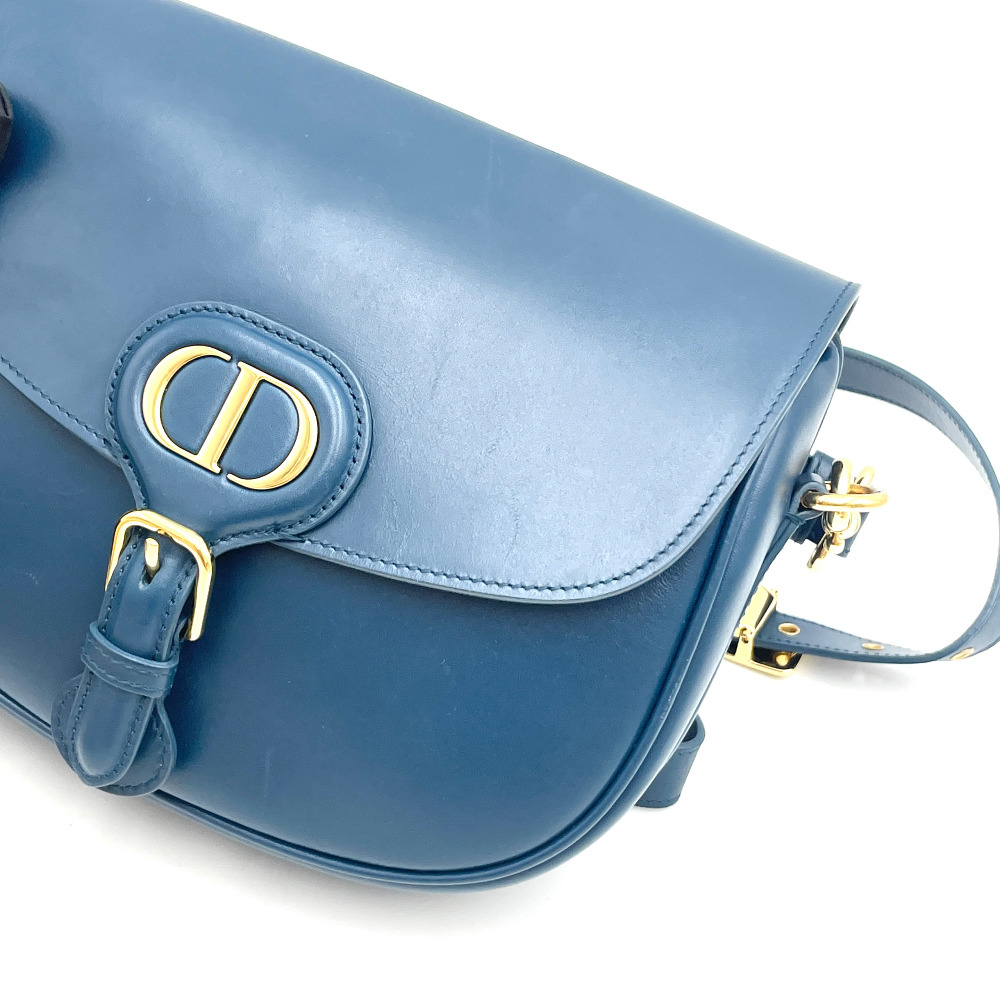 Christian - Christian Dior Royal Blue Bobby Bag Medium M9319UMOL (Built-in Chip) - 9